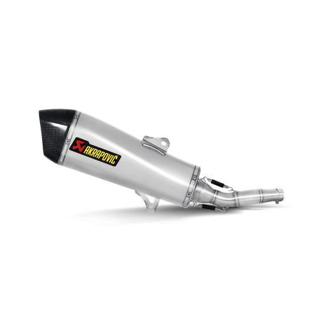 Izpuh - AKRAPOVIC "SLIP-ON", za PIAGGIO X10 350ccm V4A, stainless steel silencer, E1, DB-Killer, brez katalizatorja