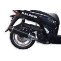 IZPUH - MALOSSI RX, Black Edition, za HONDA 300 SHI I i.e. (NF05E) 4t,LC siv, aluminium silencer, barva: Črna , e-norm, 