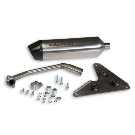 IZPUH - MALOSSI RX, za HONDA PCX 125 (JF47) 12- /PCX 150 (KF12) 12- 4t, LC, i.e. silver, stainless steel silencer, e-norm, z ka