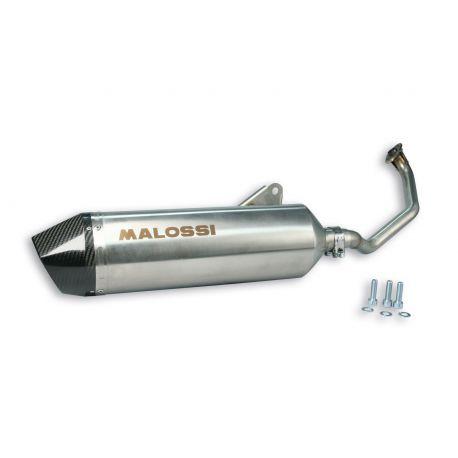 IZPUH - MALOSSI RX, z katalizatorjem za HONDA PCX 125 (JF28E) -11 4t, LC, i.e. sivi, stainless steel silencer, e-norm, z karbo