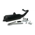 IZPUH - MALOSSI Wild Lion, za KYMCO 50 Agility R16/Dink /People/Super9/Top Boy/Cobra 50cc 2t AC/LC steel, črn, E-pass