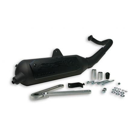IZPUH - MALOSSI Wild Lion, za KYMCO 50 Agility R16/Dink /People/Super9/Top Boy/Cobra 50cc 2t AC/LC steel, črn, E-pass