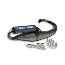 IZPUH - MALOSSI Flip, za MBK Booster R/NG/YAMAHA Bws/NG 50cc 2t LC coated, aluminium silencer, barva: sivo moder, E-pass