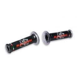 ROČKE - MALOSSI "Lion", black, Ø 22/25 mm, z ordprtim koncem
